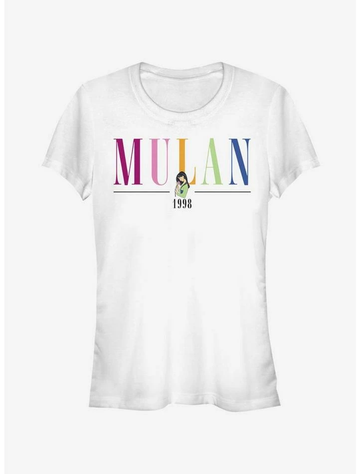 Cheap ๐ Disney Mulan Colorful Title ๐ง Girls T-Shirt ๐