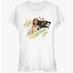Promo 😍 Disney Pocahontas Live Colorfully 👧 Girls T-Shirt 🔥