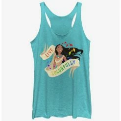 Discount ❤️ Disney Pocahontas Live Colorfully 👧 Girls Tank 🤩