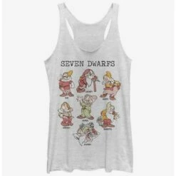 Brand new 🥰 Disney Snow White Dwarf Grid 👧 Girls Tank 🛒