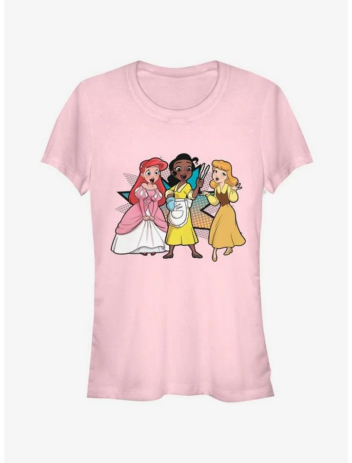 Wholesale ❤️ Disney Princess Comic Princess Tong Trio 👧 Girls T-Shirt 🔥