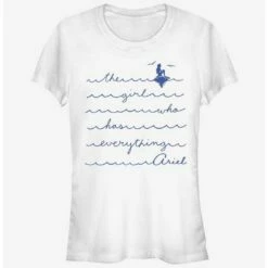 Budget 👍 Disney The Little Mermaid The Girl Who 👧 Girls T-Shirt 💯