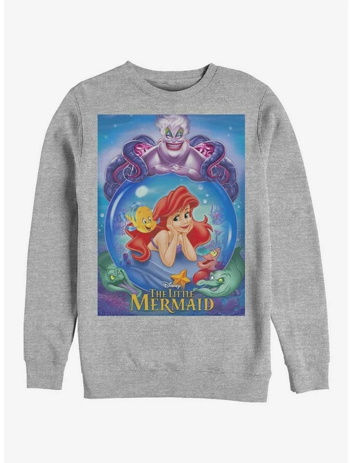 Wholesale 💯 Disney The Little Mermaid Ariel And Ursula Crew Sweatshirt 🛒