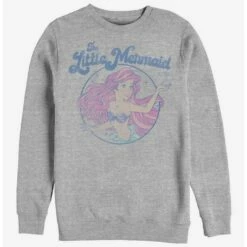 Best Pirce 🥰 Disney The Little Mermaid Faded Ariel Crew Sweatshirt 🤩