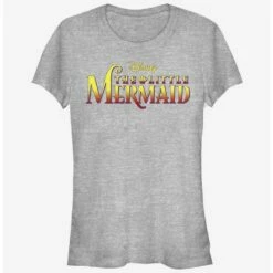 Promo 👏 Disney The Little Mermaid Logo 👧 Girls T-Shirt 😀
