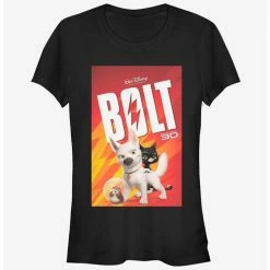 Cheapest ⌛ Disney Bolt Poster 👧 Girls T-Shirt 😉