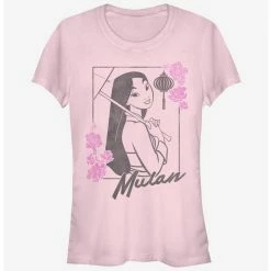 Cheap 🎁 Disney Mulan Pretty Mulan 👧 Girls T-Shirt 🧨