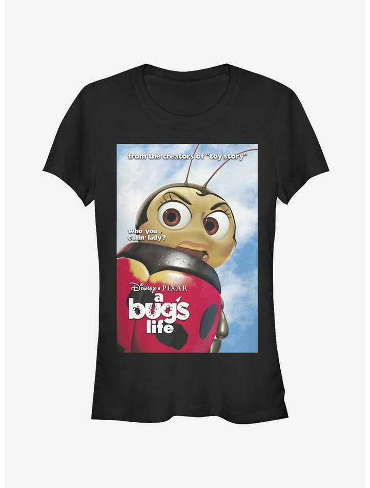 Deals โ๏ธ Disney Pixar A Bug's Life Not A Lady Poster ๐ง Girls T-Shirt โญ