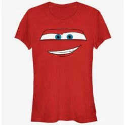 Cheap ✔️ Disney Pixar Cars McQueen Big Face 👧 Girls T-Shirt 🤩