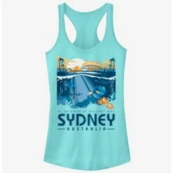 Cheapest 🤩 Disney Pixar Finding Nemo Wallaby Way Sydney 👧 Girls Tank 🛒