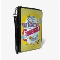 Budget ❤️ Disney Classic Walt Disneys Magical Musical Cinderella Movie Poster Zip Around Rectangle Wallet 💯