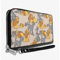 Flash Sale 🧨 Buckle-Down Disney Lady And The Tramp With Puppies Zip-Around Wallet 💯