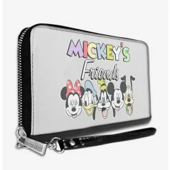 Flash Sale ✨ Disney Mickeys Friends The Fab Five Faces Zip Around Rectangle Wallet 😍