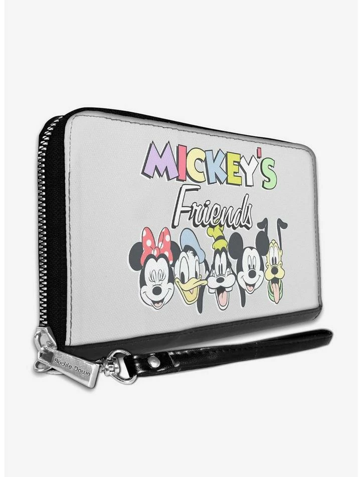 Flash Sale ✨ Disney Mickeys Friends The Fab Five Faces Zip Around Rectangle Wallet 😍