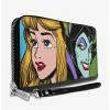 New ✔️ Disney Sleeping Beauty Princess Aurora and Maleficent Zip Around Wallet 🌟