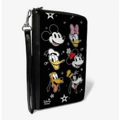 Discount 💯 Disney The Sensational Six Smiling Faces Stars Zip Around Rectangle Wallet ❤️