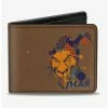 Best Pirce 🔔 Disney The Lion King Scar Face Sketch Bifold Wallet ❤️