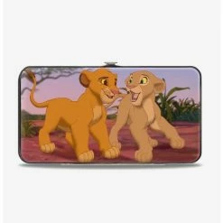 Cheapest 💯 Disney The Lion King Young Simba Nala Grown Up Snuggle Hinge Wallet 🎉
