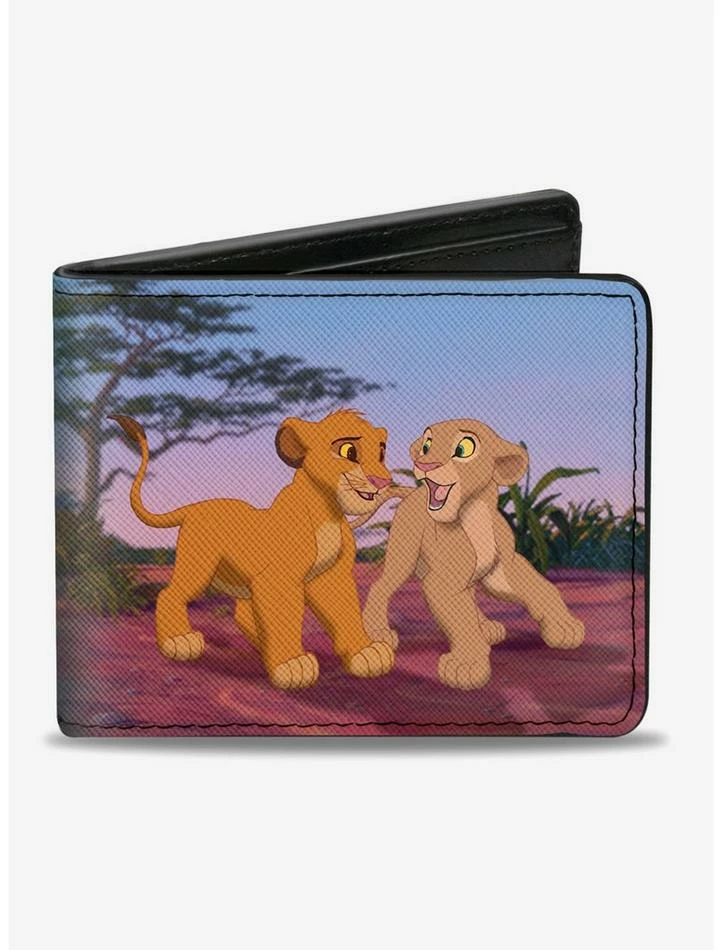 Cheap 👍 Disney The Lion King Young Simba Nala Bifold Wallet ✨