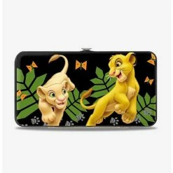 Outlet 🔥 Disney The Lion King Young Simba Nala Playing HAKUNA MATATA Hinge Wallet 🔔