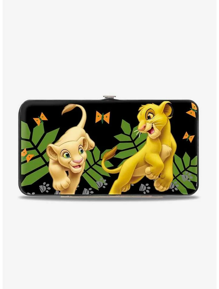 Outlet 🔥 Disney The Lion King Young Simba Nala Playing HAKUNA MATATA Hinge Wallet 🔔