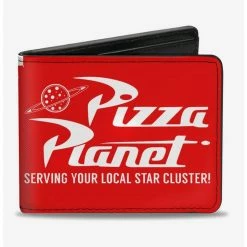 Promo ๐ Disney Pixar Toy Story Pizza Planet Serving Your Local Star Cluster Bifold Wallet ๐