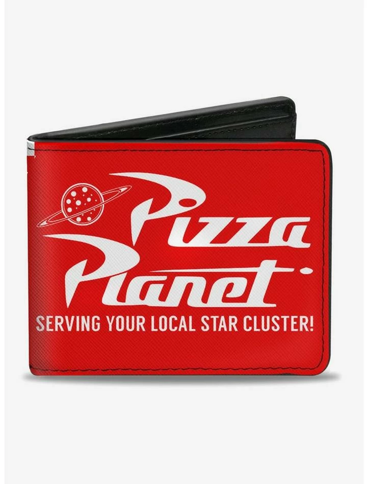 Promo ๐ Disney Pixar Toy Story Pizza Planet Serving Your Local Star Cluster Bifold Wallet ๐
