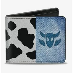 Top 10 💯 Disney Pixar Toy Story Woody Denim Cowboy Bull Icon Cow Print Bifold Wallet ❤️