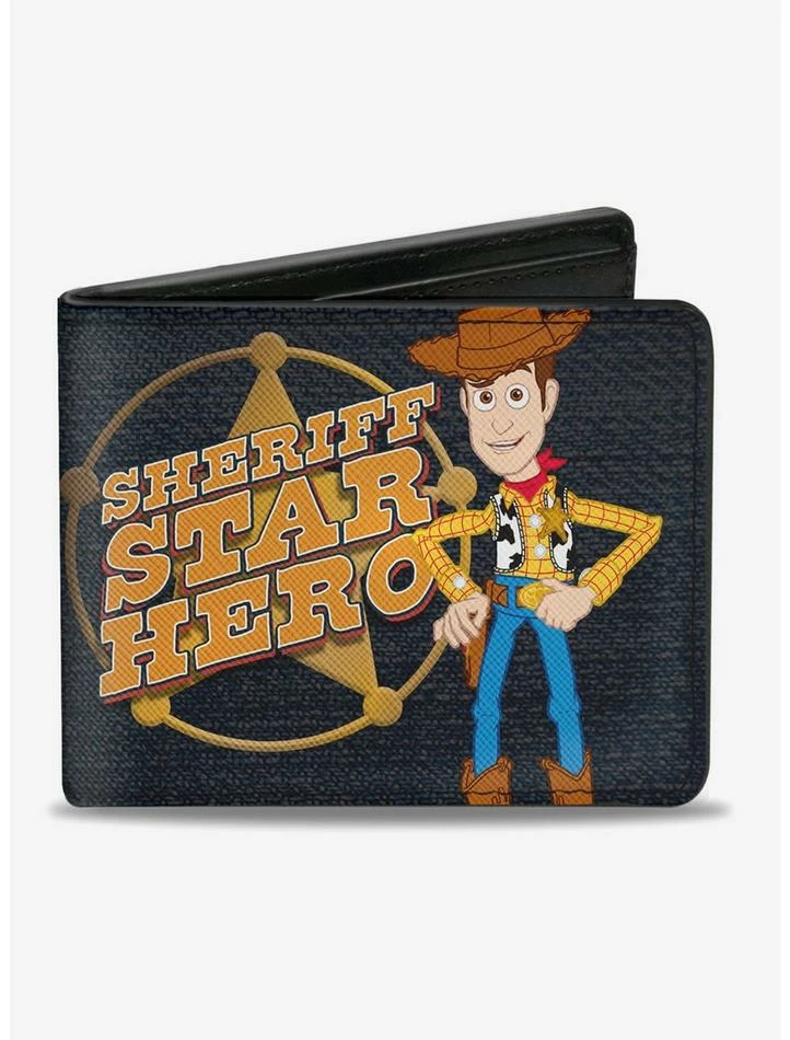Brand new 😍 Disney Pixar Toy Story Woody Sheriff Star Badge Bifold Wallet ✨