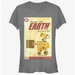 Brand new ✨ Disney Pixar Wall-E Cleaning The Earth Poster 👧 Girls T-Shirt 🥰