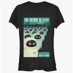 Brand new 💯 Disney Pixar Wall-E Eve Future Now Poster 👧 Girls T-Shirt 👍