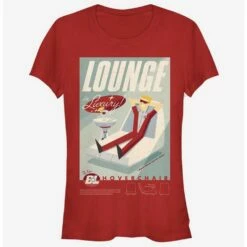 Best Pirce 😀 Disney Pixar Wall-E Lounge Hoverchair Poster 👧 Girls T-Shirt 🔥