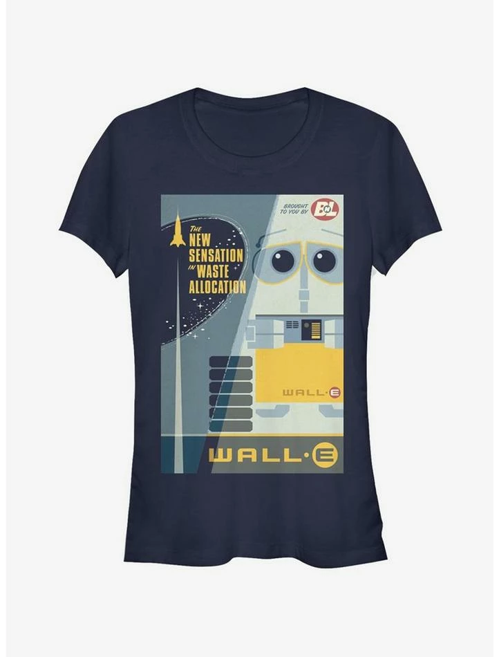 Best Pirce ๐ Disney Pixar Wall-E New Sensation Poster ๐ง Girls T-Shirt ๐