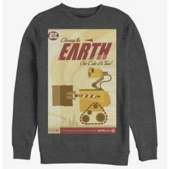 Wholesale 👏 Disney Pixar Wall-E Cleaning The Earth Poster Sweatshirt ⭐