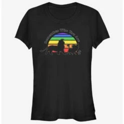 Coupon 😀 Disney The Lion King Remember Rainbow 👧 Girls T-Shirt ⭐
