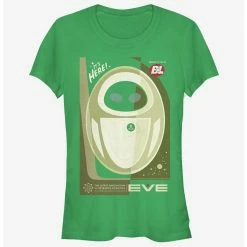 Coupon 🎉 Disney Pixar Wall-E Eve Is Here Poster 👧 Girls T-Shirt ⌛