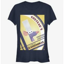 Best Pirce 🤩 Disney Pixar Ratatouille Gusteau's Et Remy Poster 👧 Girls T-Shirt ✔️