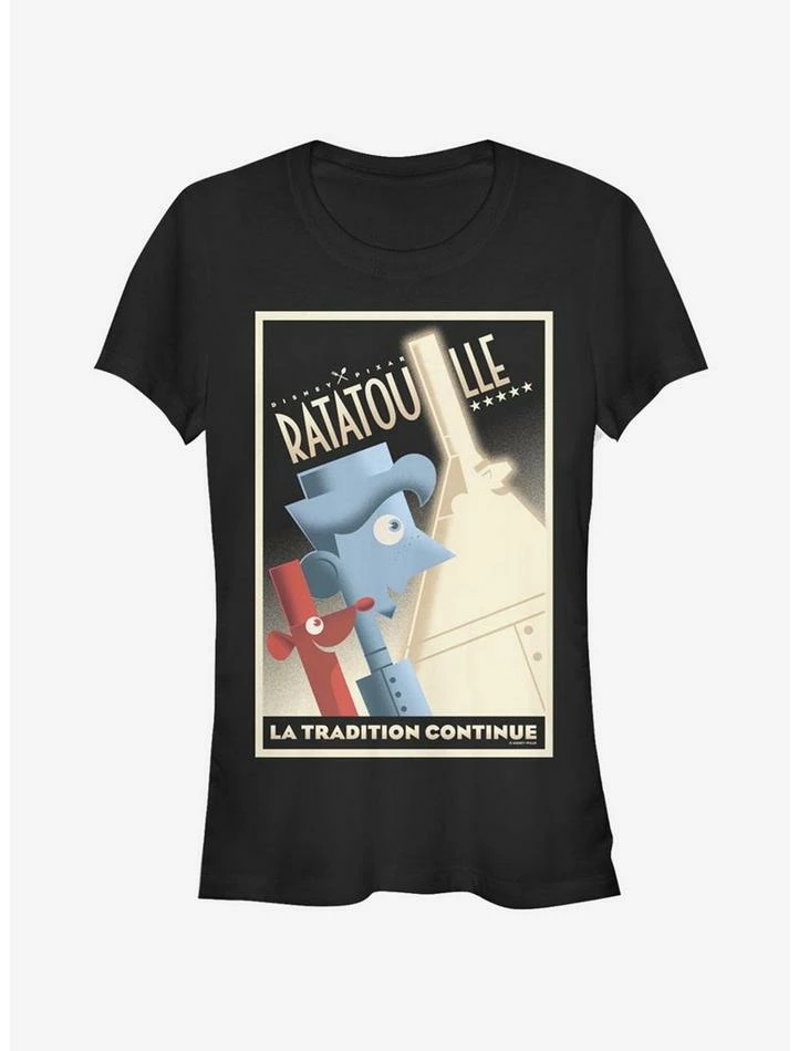 Outlet ๐ Disney Pixar Ratatouille La Tradition Poster ๐ง Girls T-Shirt ๐คฉ