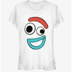Discount 🧨 Disney Pixar Toy Story Big Face Smiling Forky 👧 Girls T-Shirt 🎉