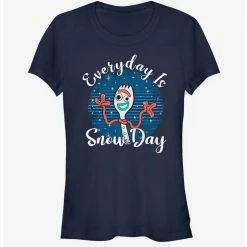Coupon ✨ Disney Pixar Toy Story Forky Snow Day 👧 Girls T-Shirt ⭐