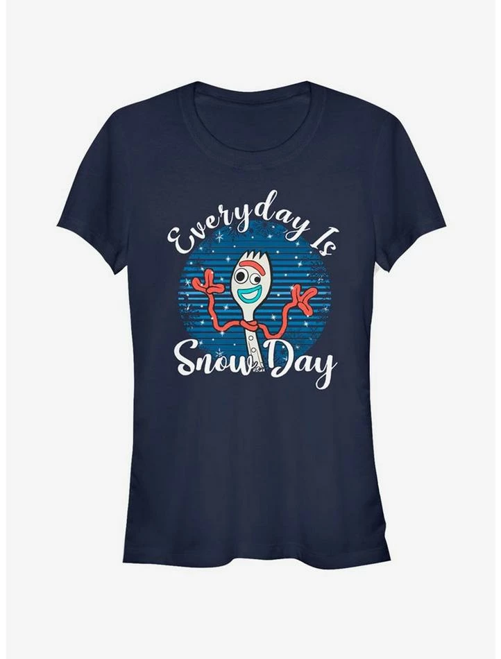 Coupon โจ Disney Pixar Toy Story Forky Snow Day ๐ง Girls T-Shirt โญ