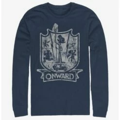 Deals ✔️ Disney Pixar Onward Onward Crest Long-Sleeve T-Shirt ✨