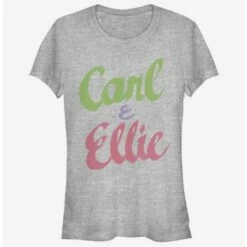 Outlet ⌛ Disney Pixar Up Carl And Ellie 👧 Girls T-Shirt 😀