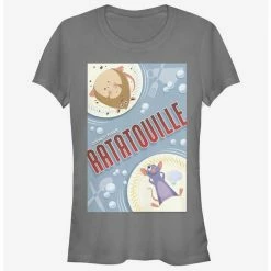 New 🤩 Disney Pixar Ratatouille Rat Plated Poster 👧 Girls T-Shirt 🎉