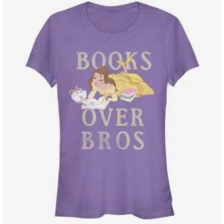 Promo ⌛ Disney Beauty And The Beast Books Before Bros 👧 Girls T-Shirt 🛒