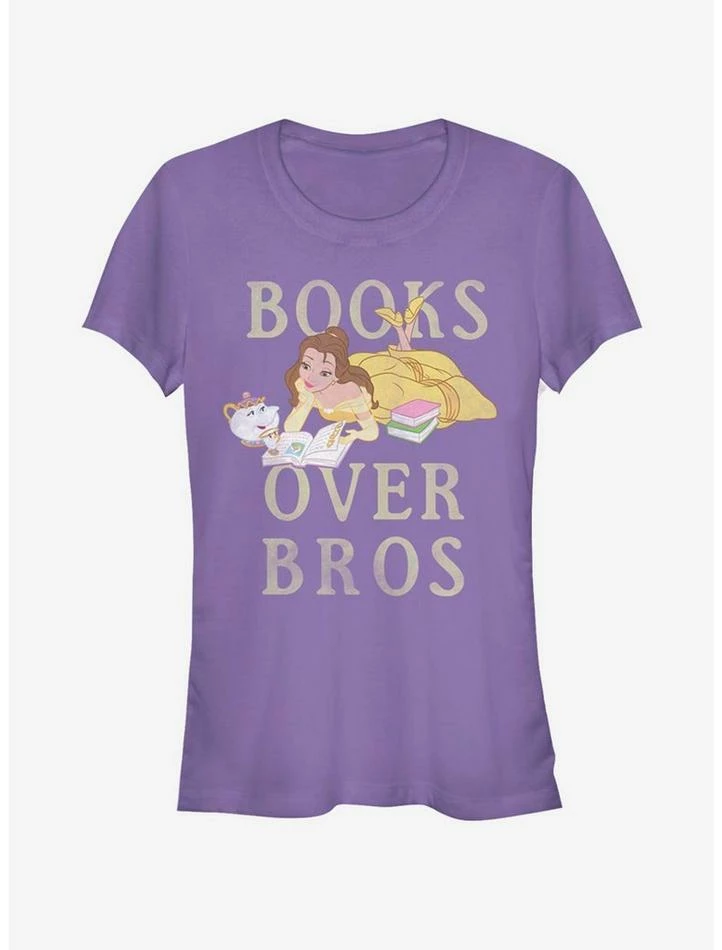 Promo โ Disney Beauty And The Beast Books Before Bros ๐ง Girls T-Shirt ๐