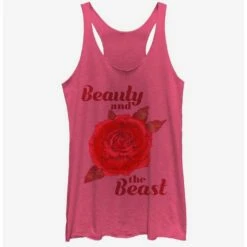 Best Sale ⌛ Disney Beauty And The Beast Beauty Rose 👧 Girls Tank 🔔