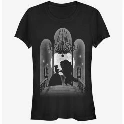 Cheapest ⌛ Disney Beauty And The Beast Ballroom Window 👧 Girls T-Shirt 🥰