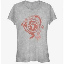 Promo 😀 Disney Mulan Mushu Ink Wash 👧 Girls T-Shirt 💯