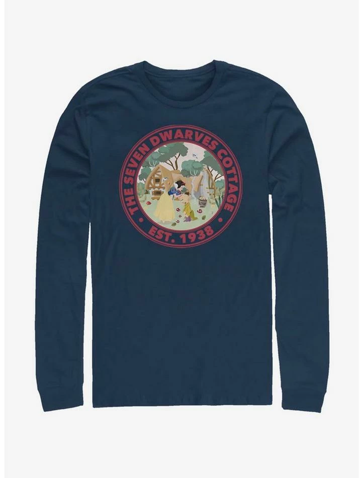 Hot Sale 🛒 Disney Snow White Sticker Long-Sleeve T-Shirt ⌛